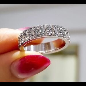 💎A053💎 *NEW LUXURIOUS ETERNITY DIAMOND WEDDING BAND